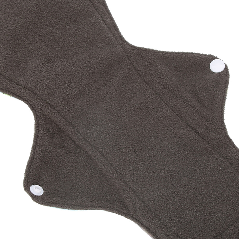 Bamboo Charcoal Fiber Washable Menstrual Pad Reusable Lengthened Sanitary Napkin (L 33cm)#4