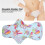 Wischbare Bambuskohle-Menstruationsbinde – Wiederverwendbar, Länge 33 cm 4