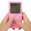 Game Console Portable Large Screen Pocket Game Console Classical Children Game ToysPink 13