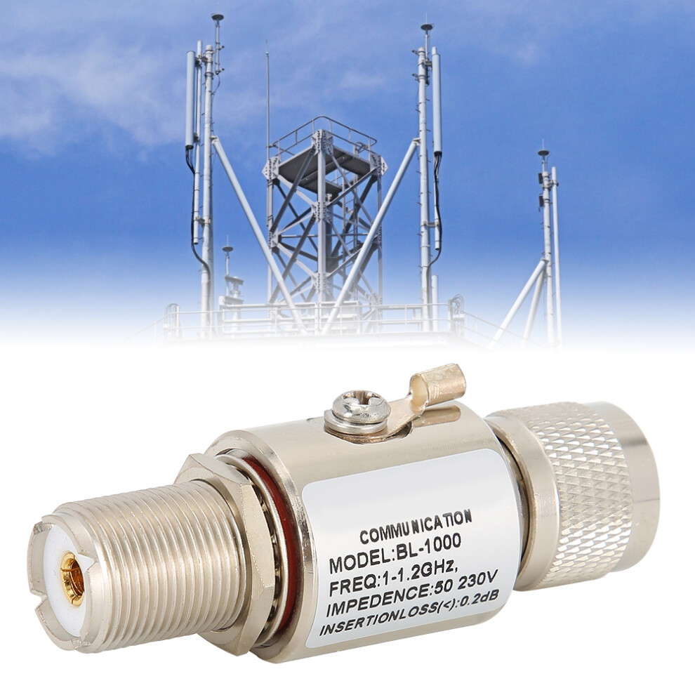 Pl259âM To Pl259âF Antenna Arrestor All Band Arrester Protection Dcâ1200Mhz Surge Protector 8751323519145