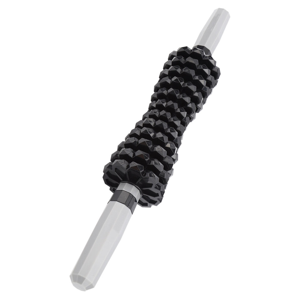 Black Gear Massage Stick Roller Rod Fitness Yoga Deep Muscle Relaxation Massager Shaft