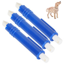 3Pcs Pet Lice Remover Flea Clip Tick Tweezers Mites Picker Tool for Dogs Cats GeneralBlue