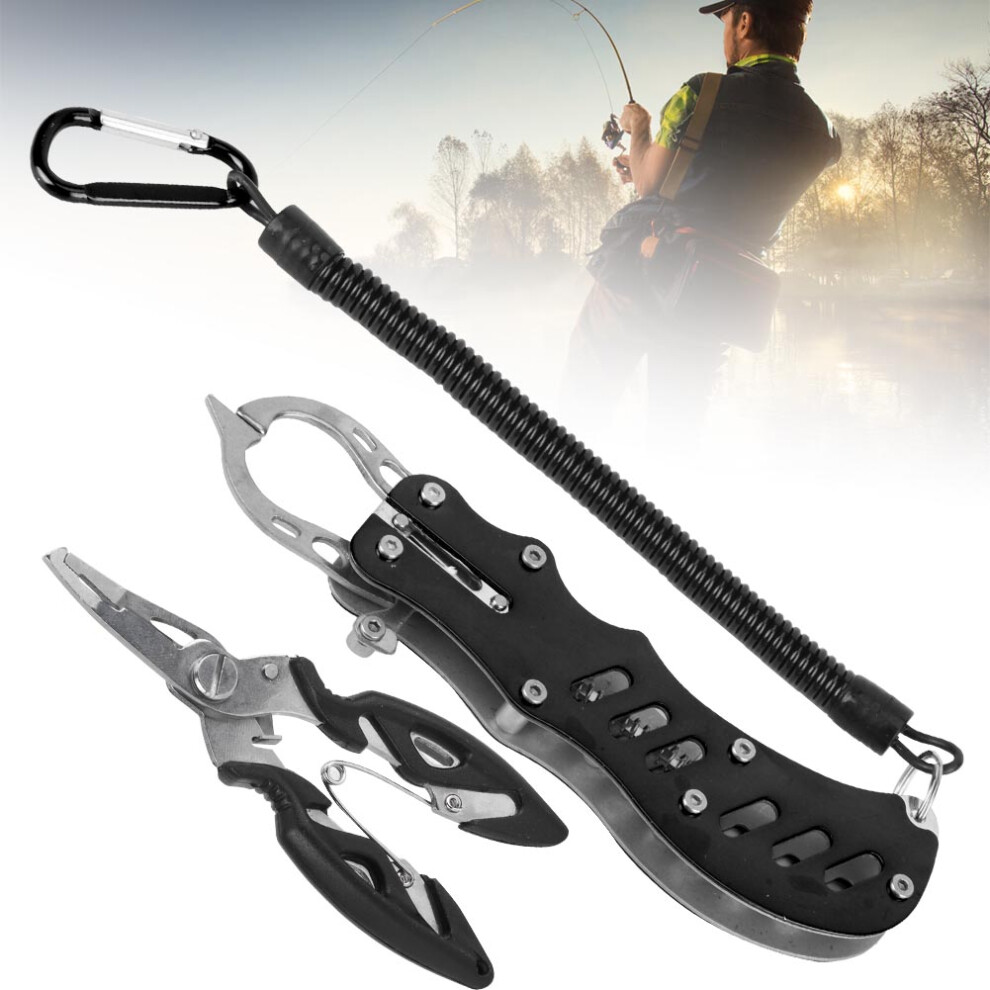 Fishing Plier Multipurpose Portable Fishing Pliers Fish Grips With Lanyard And Sheathblack 7611323521689