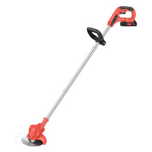 21V Cordless Grass Trimmer,3-Section Foldable, 125mm Cut, with battery charger and Metal/Saw Blades Kit