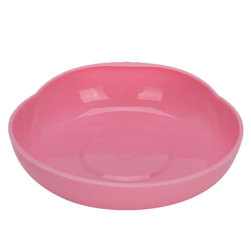Elderly Care Spill Proof Plate with Suction Cup Base Disabled Non Slip Tableware Pink 1