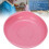 Elderly Care Spill Proof Plate with Suction Cup Base Disabled Non Slip Tableware Pink 14