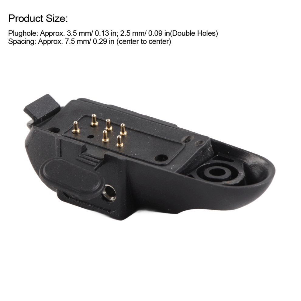 Walkie Talkie Headset Audio Adapter For BfâA58 BfâUv9r Uvâ9R Plus M Port 2 Pin Headset 4241323522893