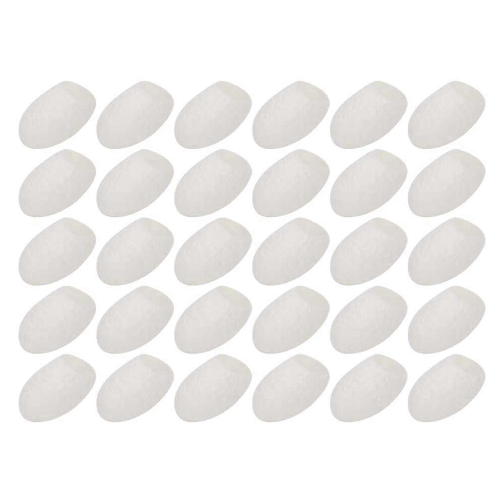 30pcs / Bottle Facial Care Nature Silks Balls Skin Care Scrub Silkworm Balls