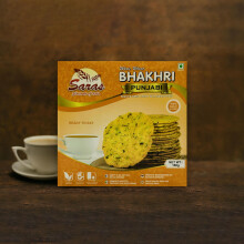 Saras Bhakhri Punjabi – Roasted Whole Wheat Flatbread Snack with Punjabi Spices – 180g