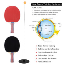 Tragbares Tischtennisnetz mit Schlägerset, verstellbarer Trainer, ABS+PP