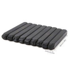 Professionelles Stahl 36 Stück 4mm Buchstaben- und Zahlstempel-Set für Metallkunstwerke