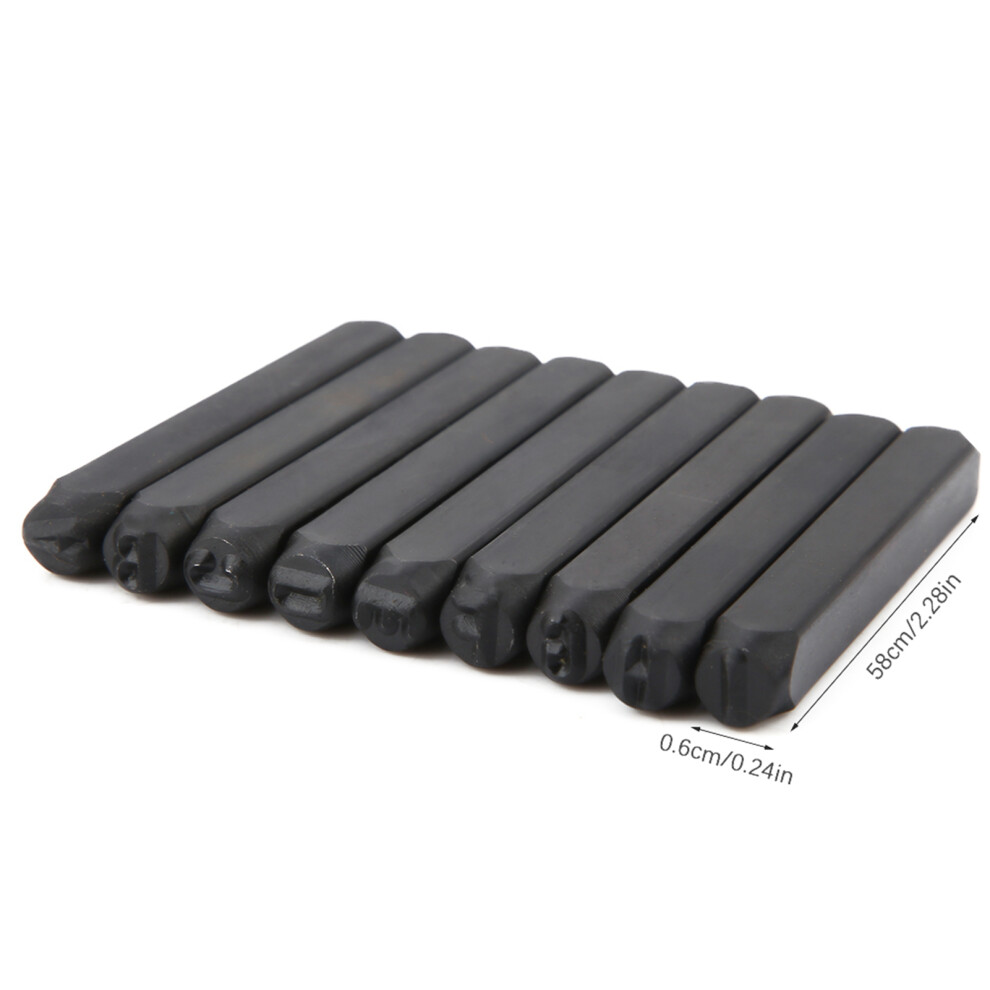 36Pcs/Set 4Mm Steel Stamp Punch Set Alphabet Letter & Number Die Tool 7891323527533