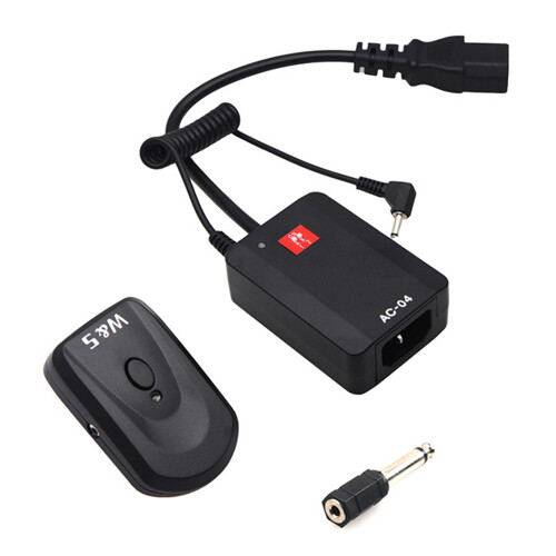 Wireless Trigger System with Transmitter Receiver 4 Channels with 3.5mm to 6.35mm Adapter for Photography Studio Flash Light 1