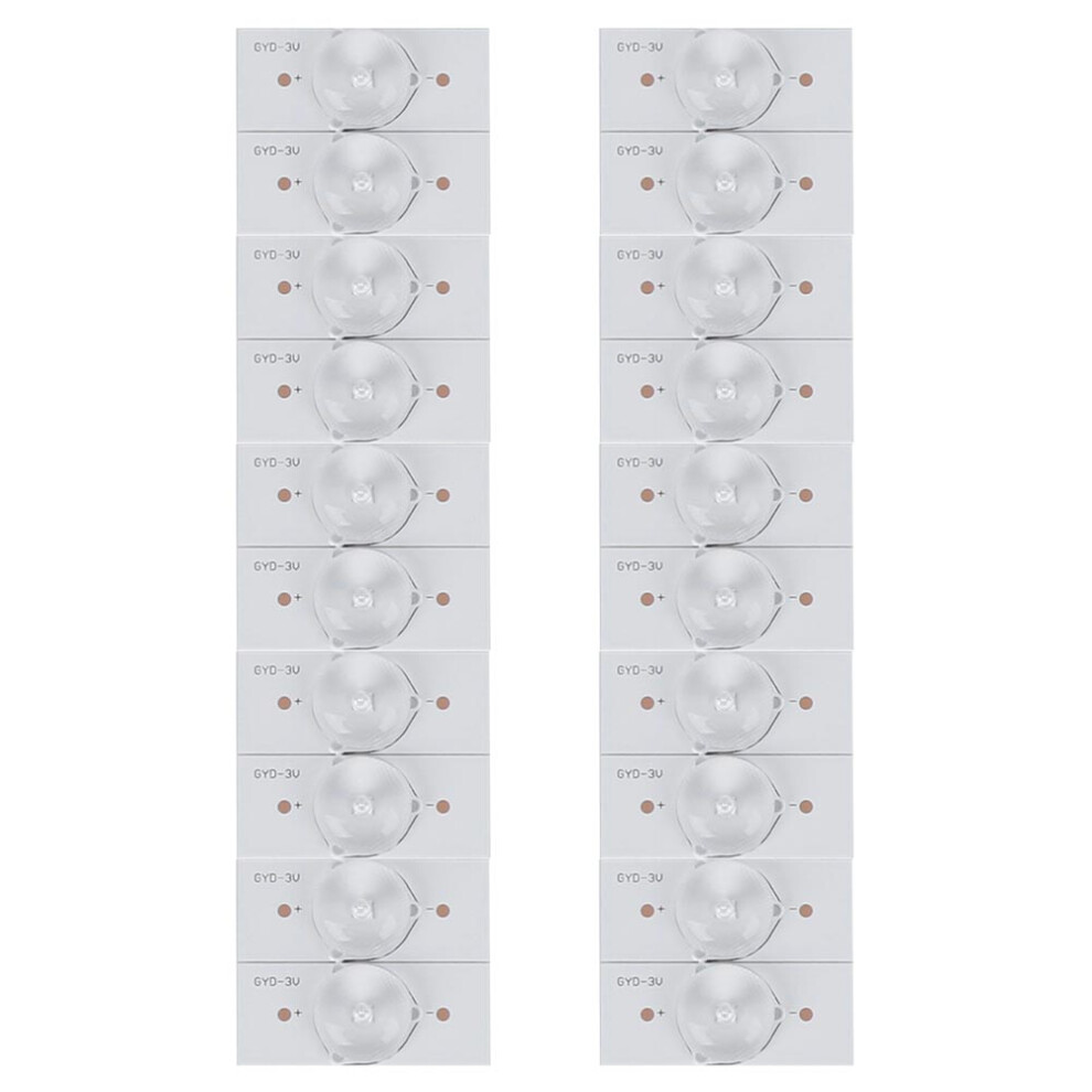 3V Smd Lamp Beads With Fiberglass Board Concave Lens Fliter Strips For Led Tv Repair20pcs 8431323531254
