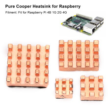 Raspberry Pi 4B Kupfer-Kühlkörper-Zubehör Perfekt für Übertaktung & Kühlung