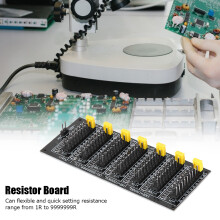 1R ‑ 9999999R Programmable Resistor Board Step 1R 1% 1/2W Resistor Board