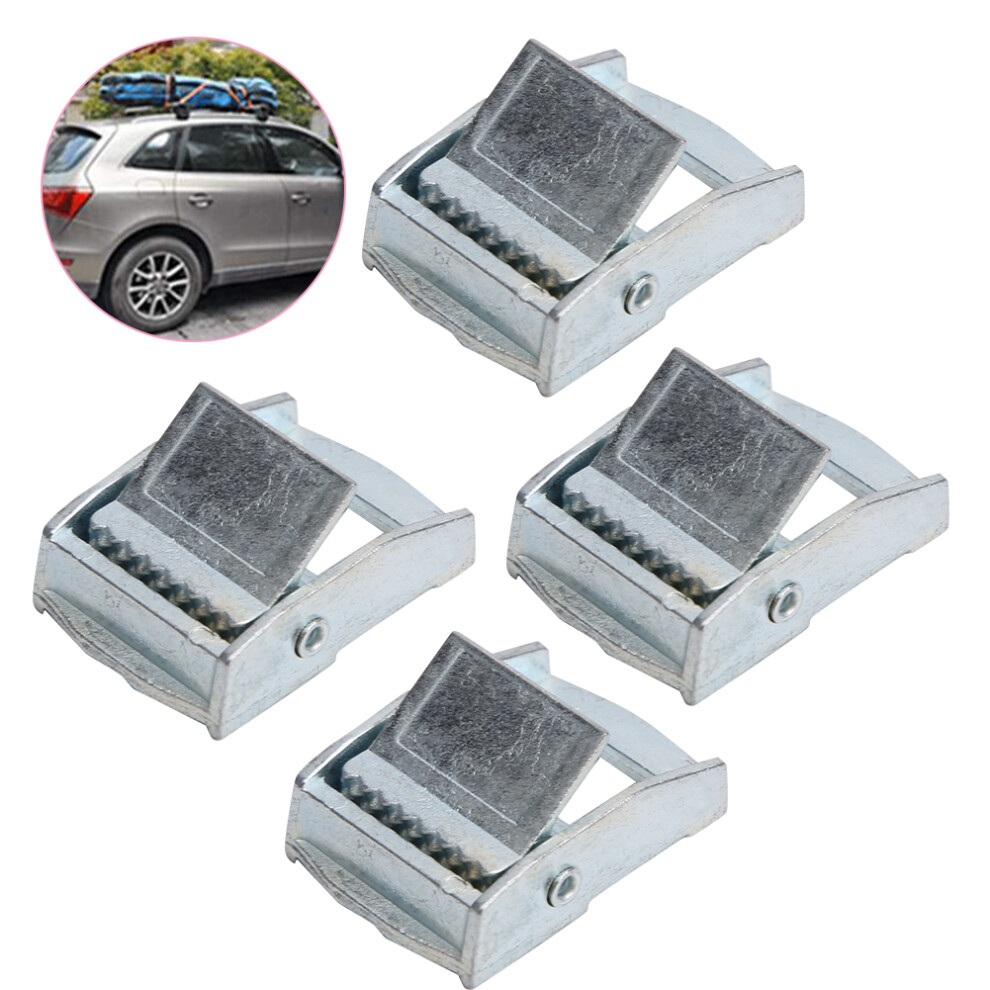 4Pcs Zinc Alloy Buckle For Heavy Duty Tiedown Cargoes Strap Fixed Tensioner Ratchet Buckle(20Mm ) 7891323533381