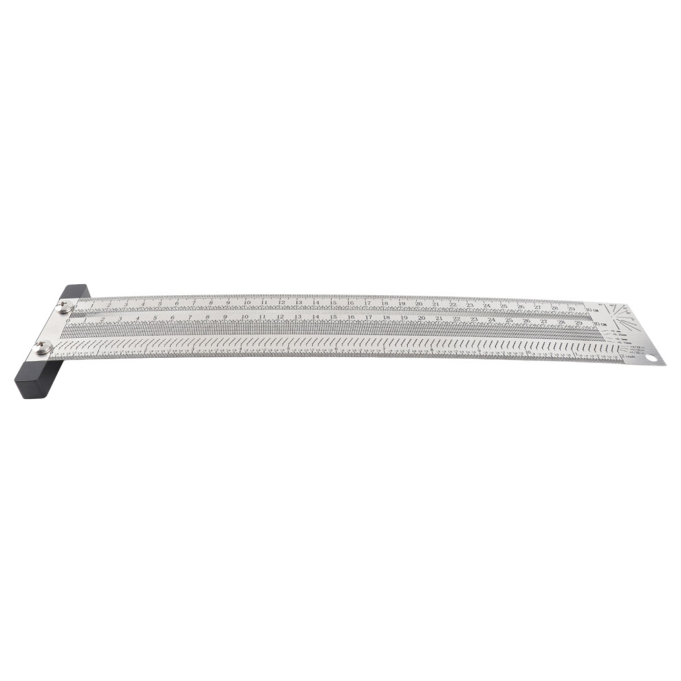 Ultra Accuracy Marking Ruler Stainless Steel Woodworking Scribing Ruler Gauging Tool 4131323534807