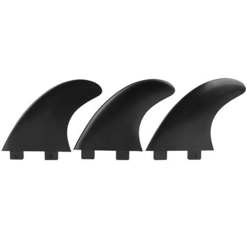 3er Set Surfboard-Flossen aus Nylon, Kunststoff, Glasfaser, Schwarz, langlebig 1