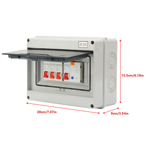3 Way Garage Caravan Consumer Unit 63A 30mA RCD 3MCB 6a16a32A 1