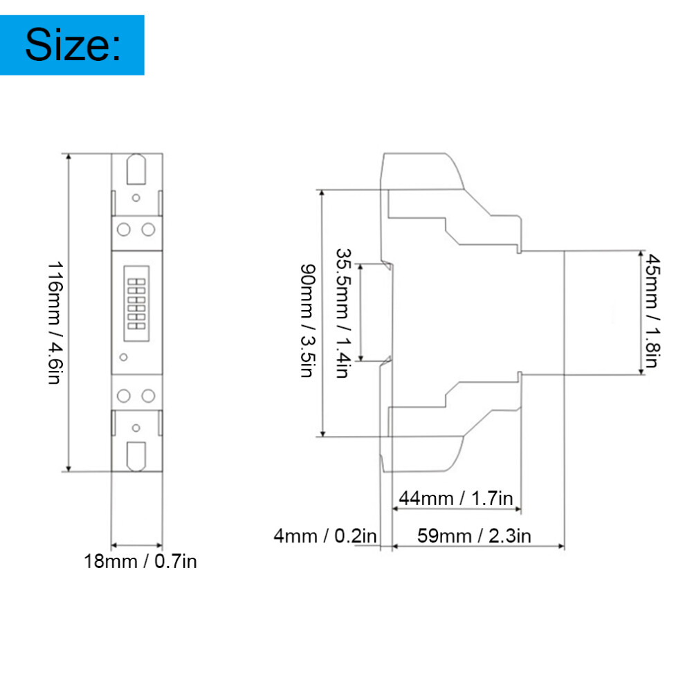Single Phase Meter Dds1891 High Accuracy 2P Lcd Electricity Rail Energy Meters 50Hz 230V 4041323539323