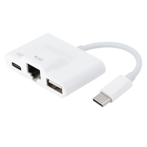 Externer kabelgebundener Ethernet-USB-Adapter Typ C für Computer, Tablets, RJ45-Anschluss 1