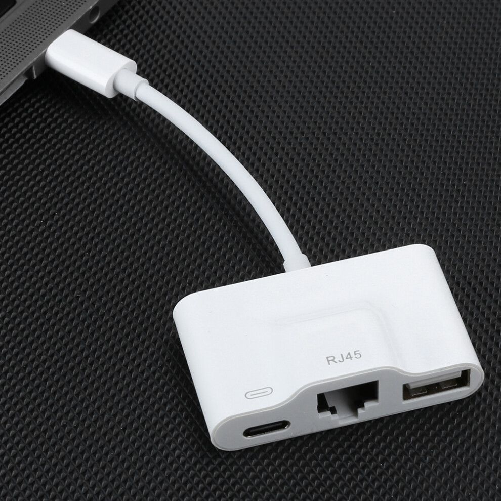 Ethernet Adapters Usb Rechargeable Typec External Wired Networking Card For Computers Tablets Rj45 9341323538933