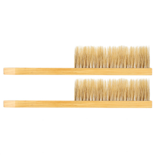 Beekeeping Bee Honey Brush Double Row Pig Bristles Beehive Tools Beekeeping Equipment 1