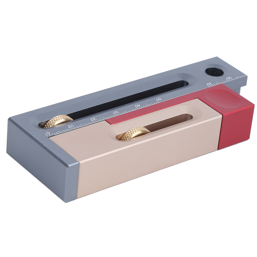 Saw Slot Adjuster Regulator Mortise Tenon Measurement Woodworking Tool Movable Measuring Block 4651323540245