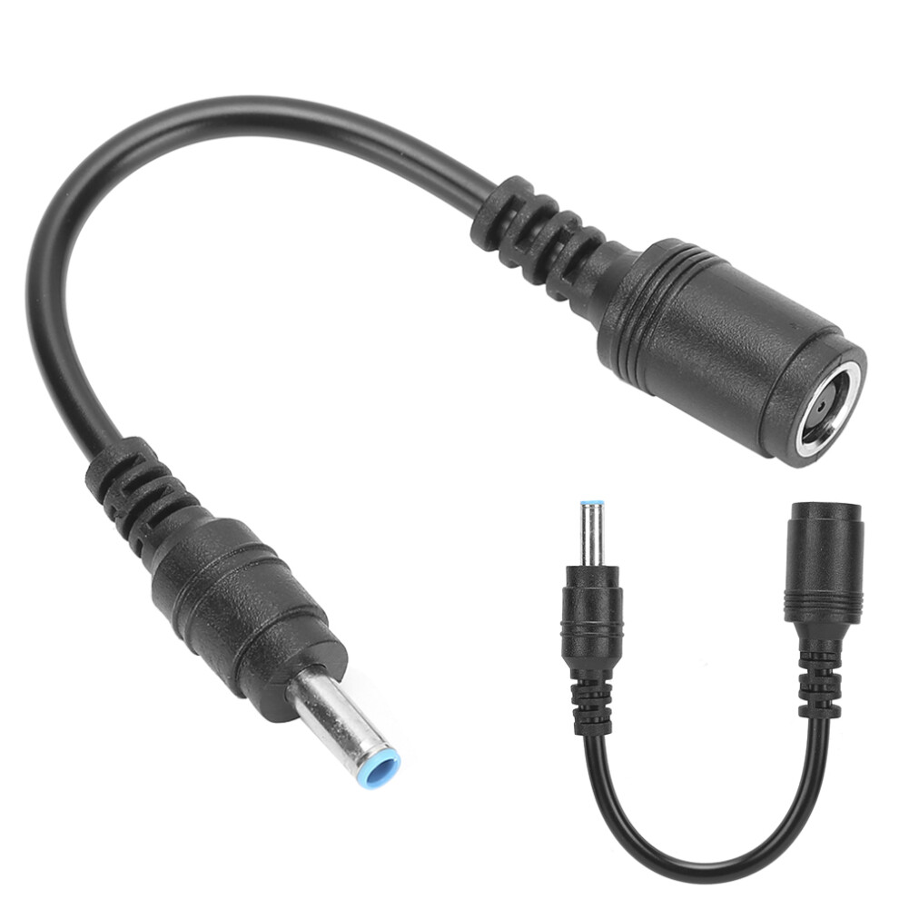 2Pcs Female To Male Adapter For Hp/Dell Straight To Elbow 7.4 X 5.0Mm To 4.5 X 3.0Mm Black 4621323540729