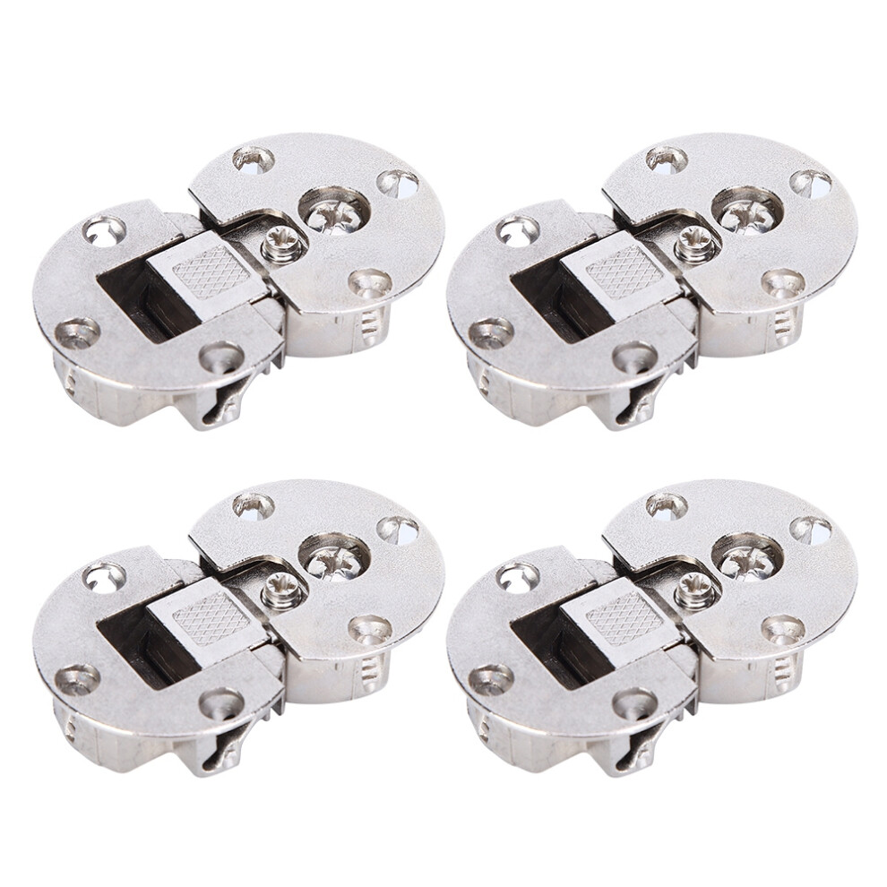 4Pcs/Set Semicircular Zinc Alloy Hinge Flip Door Concealed 90 Degrees Cabinet Door Hinge 7631323543214