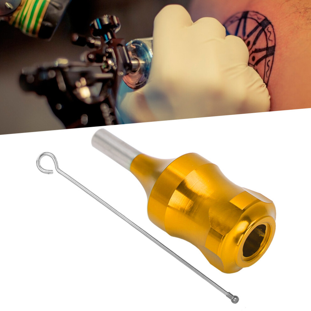 28mm Tattoo Machine Grip Aluminum Alloy Cartridge Needles Tattoo Grip Tattoo SuppliesGold