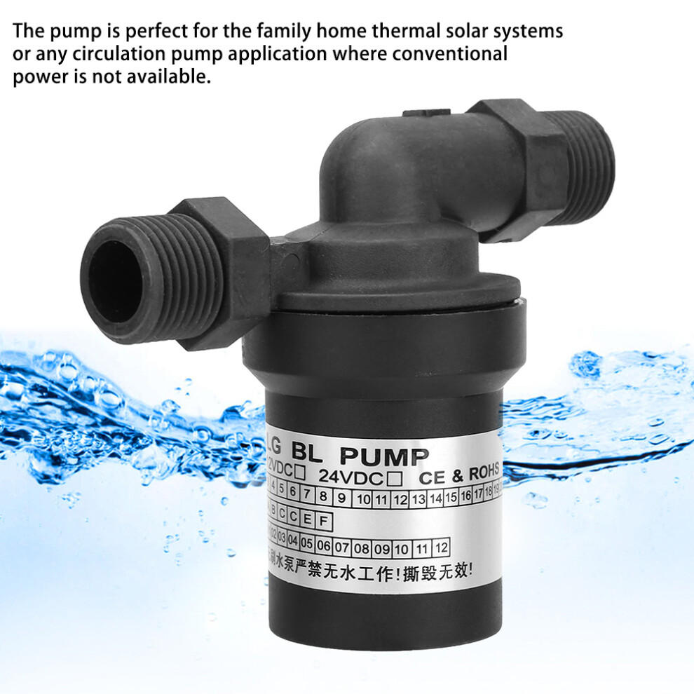 24V 18W Dc Brushless Solar High Temperature Water Pump For Water Heater 9301323546697