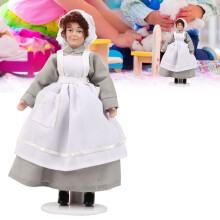 Miniatur-Keramikpuppe Koch Mann - 15,3 cm Puppenhauszubehör