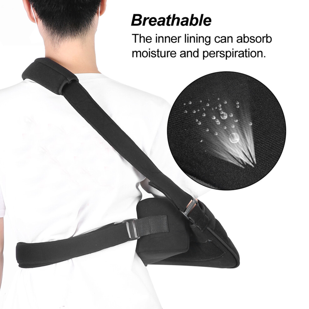 Black Shoulder Abduction Sling Support Strap Shoulder Immobilizer Brace For Arm Injury
