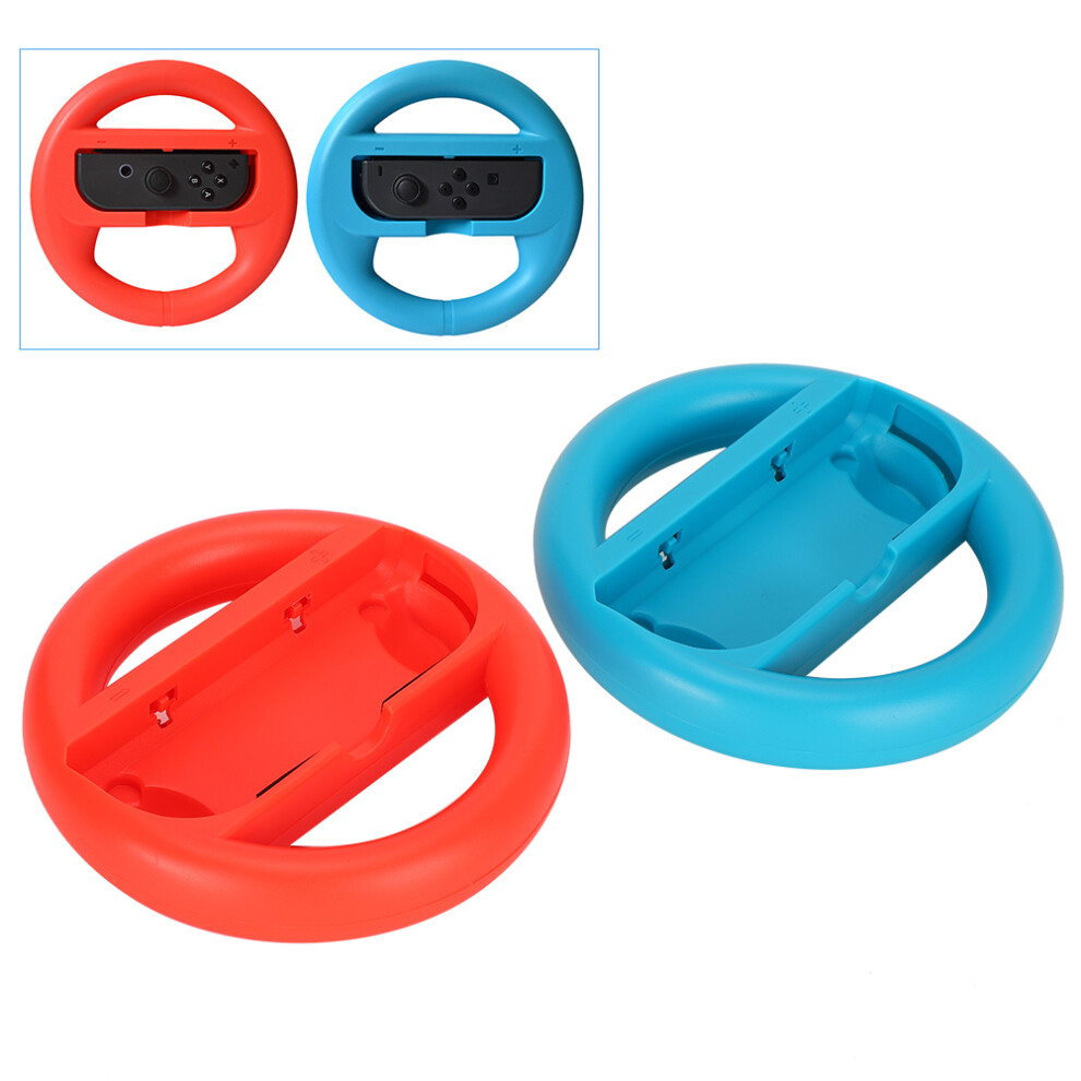 Racing Game Controller For Mario Kart Left And Right Grip Steering Wheel Handle For Switch(Redblue ) 4611323549389