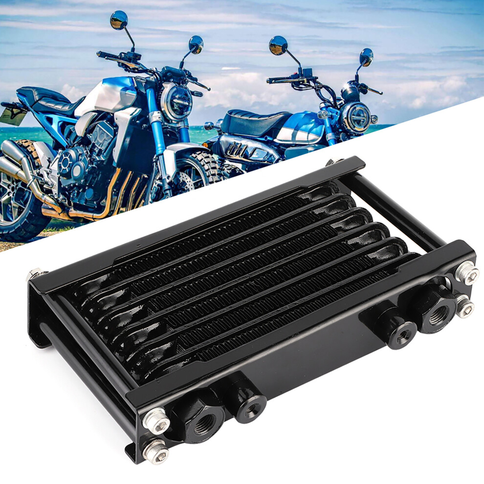Engine Oil Cooler Universal Cooling Radiator Fit For Monkey Car 100Â250Cc Dirt Bike Atv 4ÂWheel Motorcycle Black 6951323549452