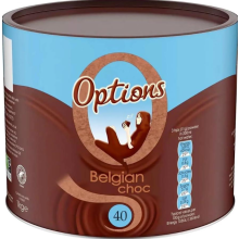 Options Belgian Chocolate Instant Hot Chocolate Drink 1KG