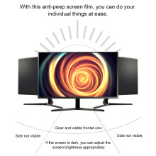 12,1 Zoll Anti-Spion PET Bildschirmschutz für 16:9 Monitore