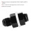 AN6 Bulkhead Fitting Flare Fuel Cell Adapter with PTFE Washer for Most Fluids 10