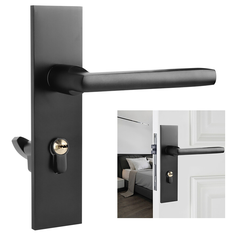 Ultra Silence Zinc Alloy Indoor Split Lock Simple Lock Cylinder Door Handle Set For Wooden Door 4351323551820