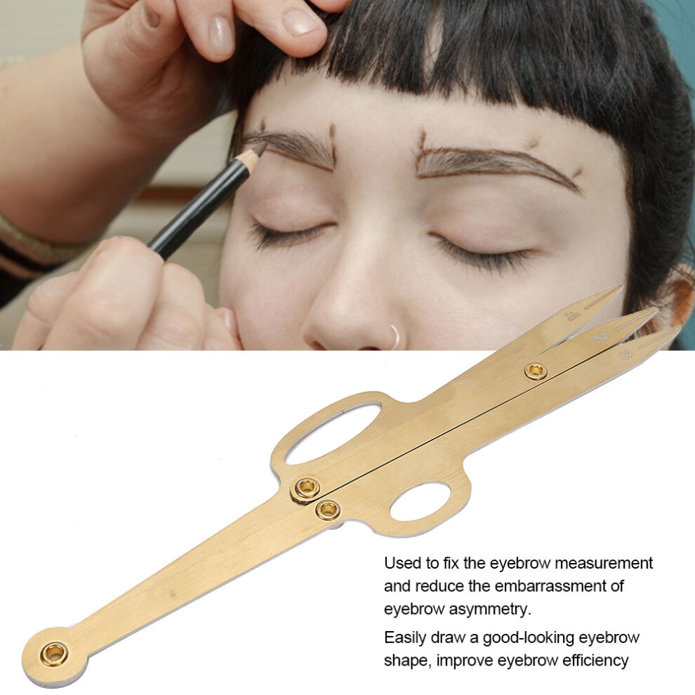 Eyebrow Stencil Template Eyebrow Guide Ruler Positioning Measure Tool Microblading RulerGolden
