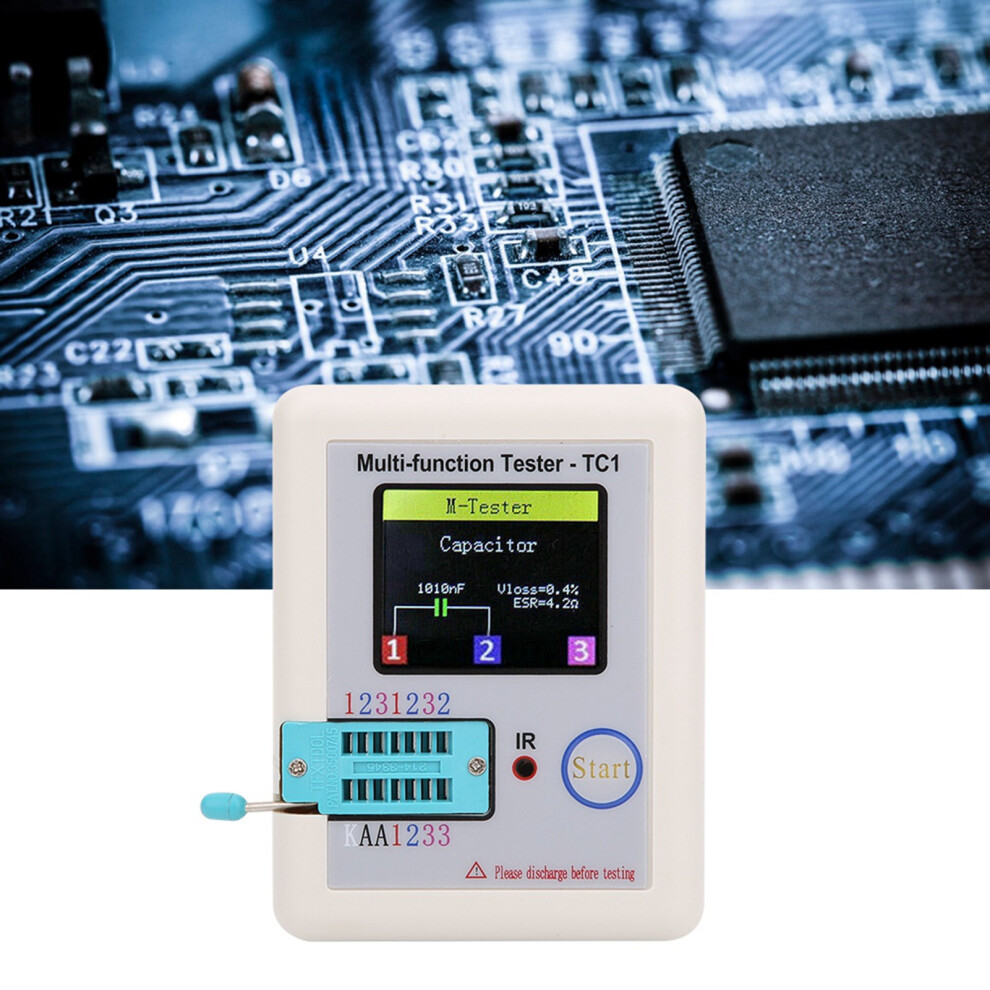 Multifunction Transistor Tester 1.8In Tft Display Screen LcrâTc1 For Capacitor Diodes 9341323552687