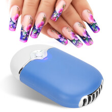 USB-Nagellack-Trockner mit Ventilator, ABS, 400mAh, Mehrfarben, tragbarer Luftgebläse ohne Tupfen