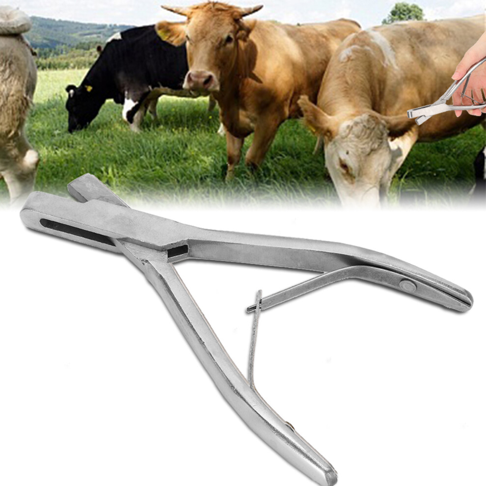 Ushaped Pig Ear Tag Pliers Hole Tongs Forcep For Farm Animals Livestock Supplies(Ushape ) 8451323556347