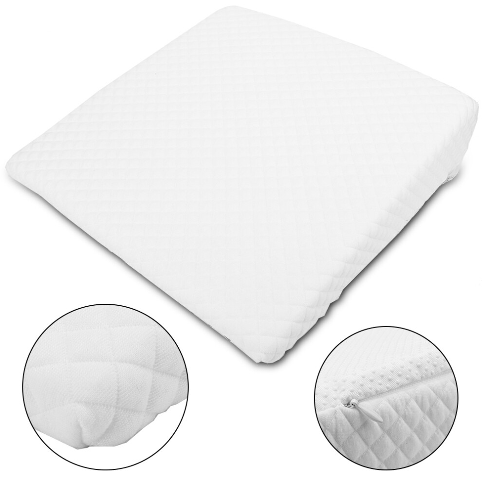 Bassinet Baby Wedge Pillow Prevent Flat Head Anti Reflux Raised Colic Pillow Cushionsquare White