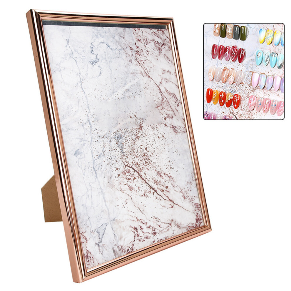 Nail Art Color Chart Display Board Stand Nail Tip Gel Polish Color Display Card Frame
