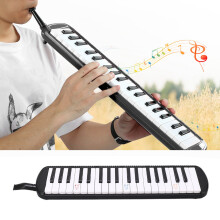 Melodica 37 Key Wind Musical Instrument Adult Suitable for Beginner Learner PracticeBlack