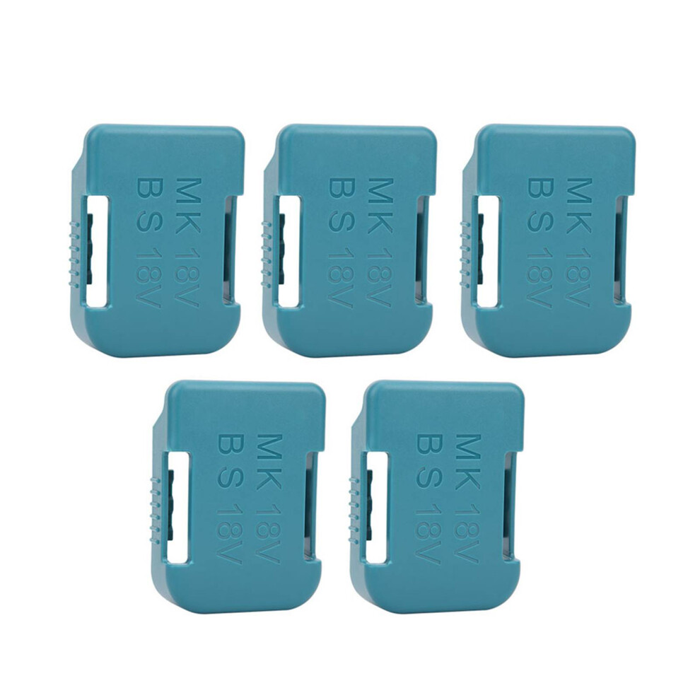 5Pcs Lithium Battery Storage Rack Shelf Bracket Belt Slot For Makita 18V Fixing Devicescyan 9421323560803
