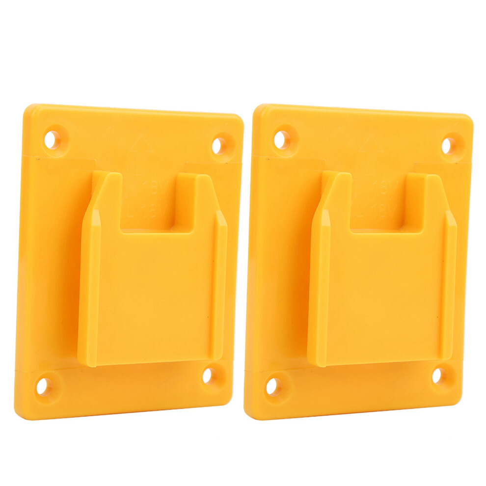 2Pcs Suitable For Milwaukee M18 18V / 20V Power Tool Machine Wall Shelf Fixing Devices Jaune 7901323560819